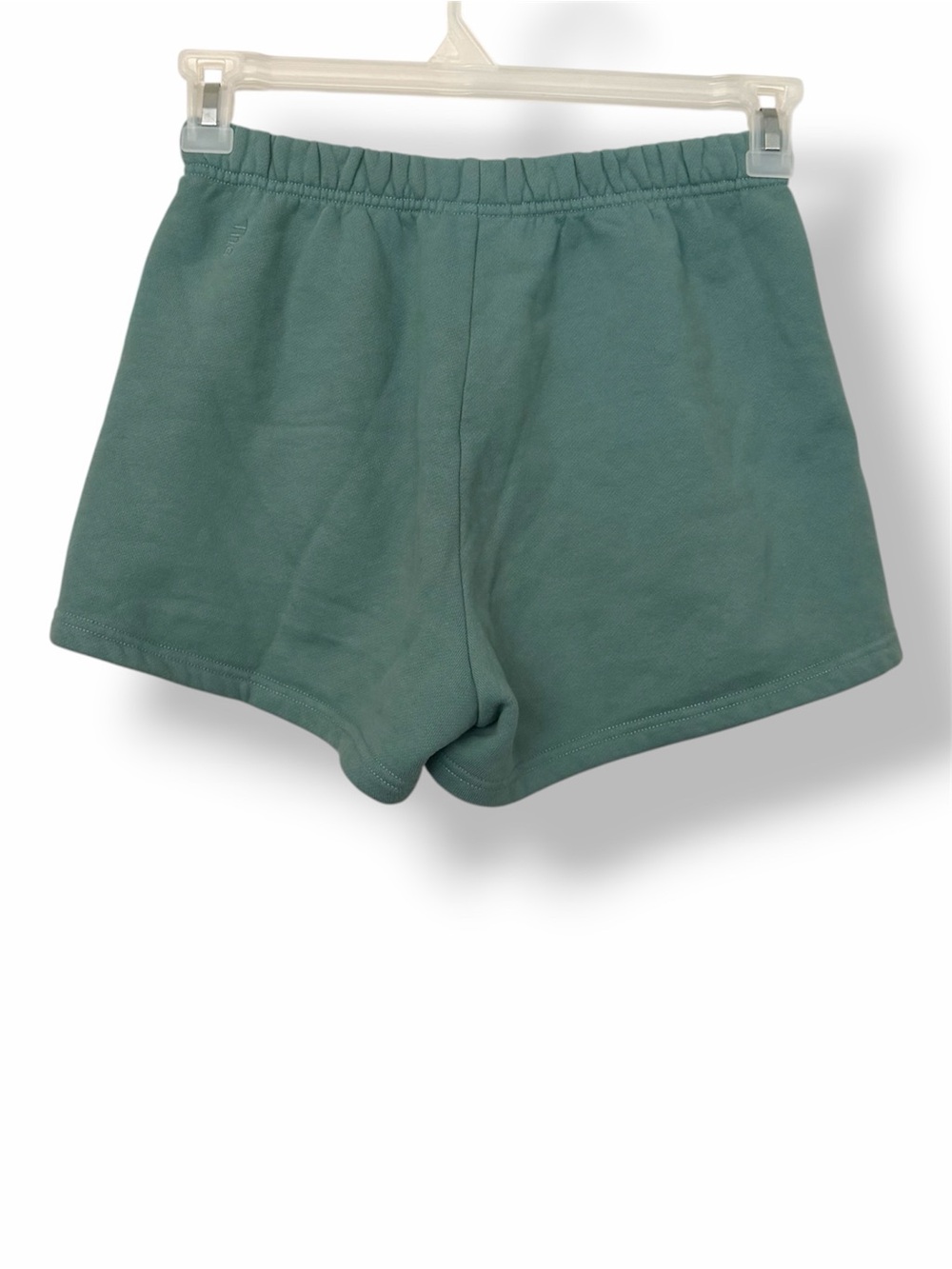 Aritzia Tna Cozy SweatFleece Perfect Hi-Rise Mini Shorts Yucca Green - Picture 3 of 6